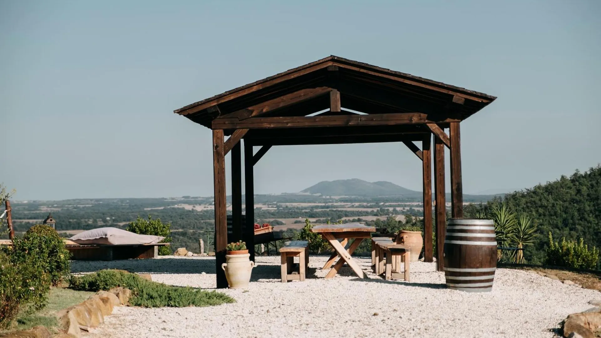 Poggio Al Vento Villa Manciano Lantgård